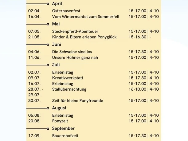 Annettes Bauernhof.jpg Termine 2026 auf Annettes Kinderbauernhof