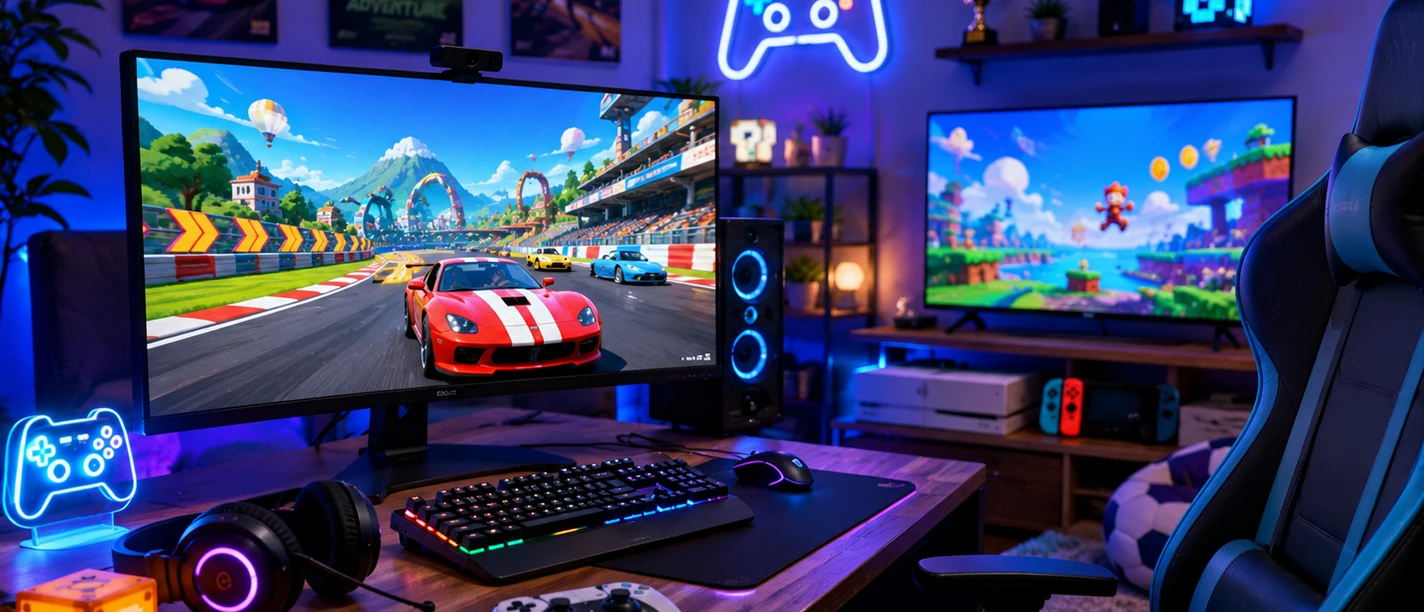 Computerspiele | Beispielbild, KI-generiert Computerspiele