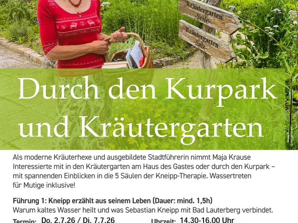 Kurpark_Kräutergarten.jpg Plakat zu den Führungen durch Kurpark und Kräutergarten