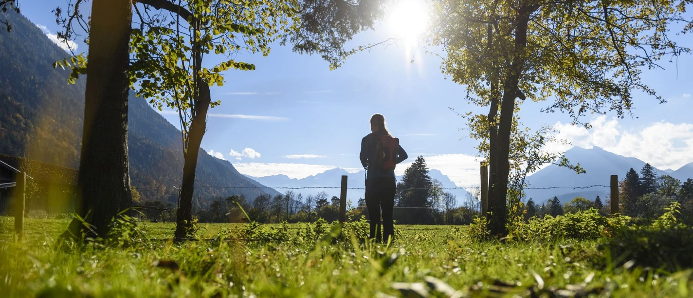Oberau in Richtung Farchant