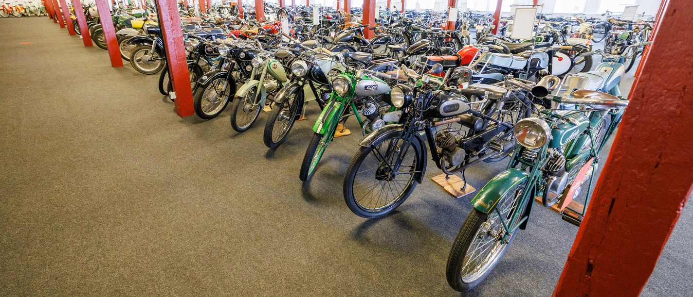 Sammlung MOTORRAD des PS.SPEICHER in Einbeck Reihen historischer Motorräder in der Sammlung MOTORRAD des PS.SPEICHER in Einbeck.