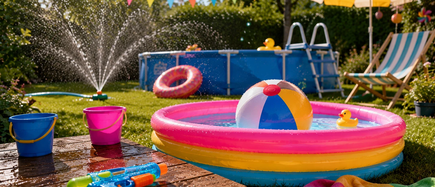 Wasserspiele | Beispielbild, KI-generiert Wasserspaß