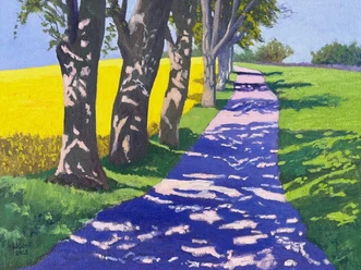 Foto Dümmer-Duett Gemälde von Gary Westall, Titel Mein Weg in den Frühling.jpg