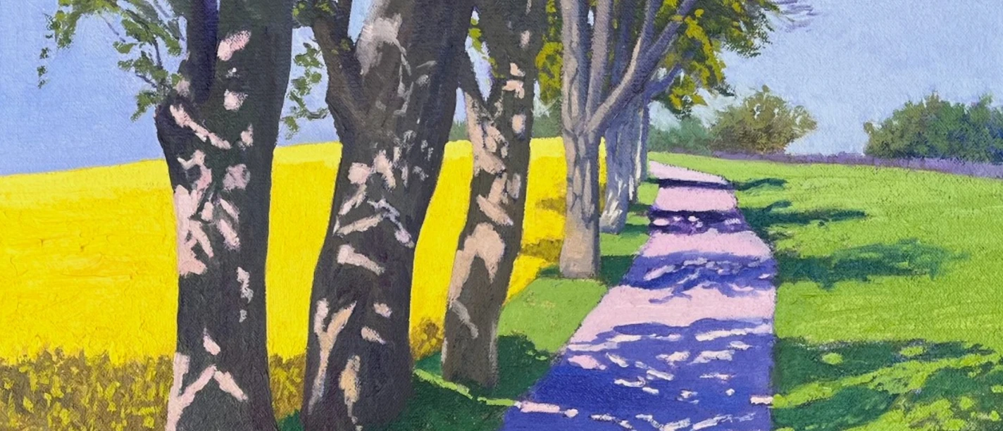 Foto Dümmer-Duett Gemälde von Gary Westall, Titel Mein Weg in den Frühling.jpg