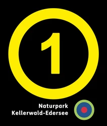 Markierungszeichen Rundwanderweg Naturpark Kellerwald-Edersee 1