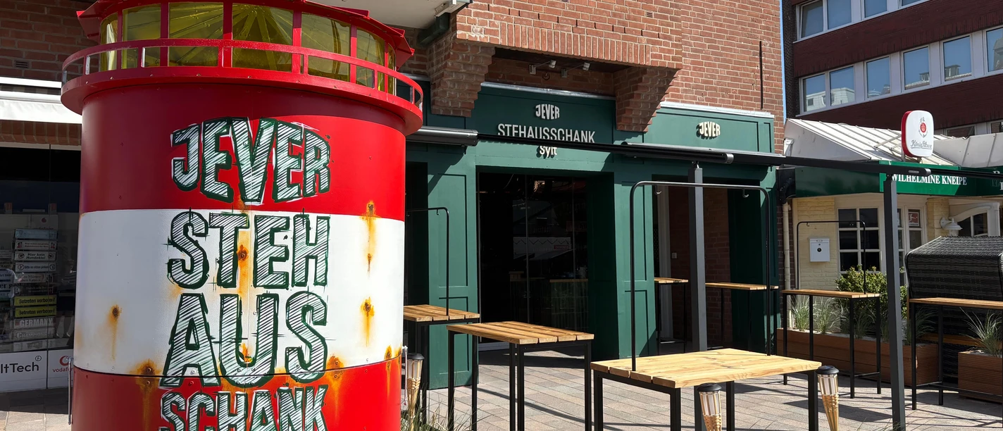 Jever Stehausschank auf Sylt