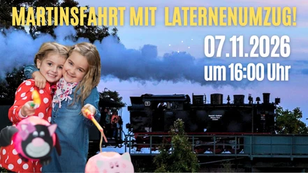 Martinsfahrt mit Laternenumzug 2026 | Mansfelder Bergwerksbahn