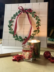 weihnachtliche Strukturkunst Irina StengelArt
