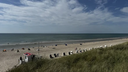 Strand am Campingplatz in Westerland