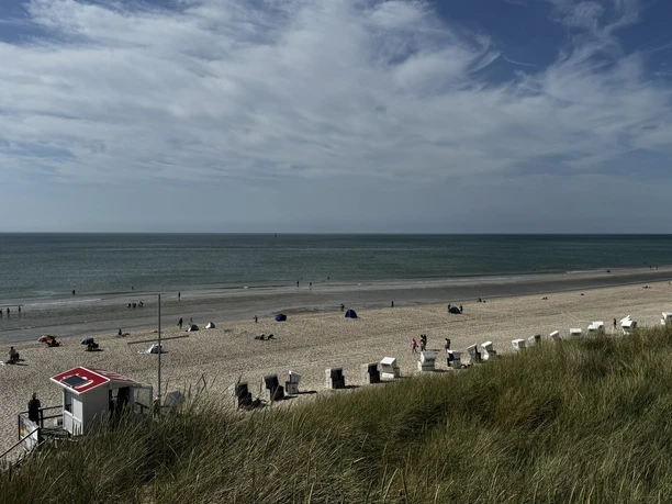 Strand am Campingplatz in Westerland