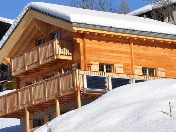 Chalet im Winter