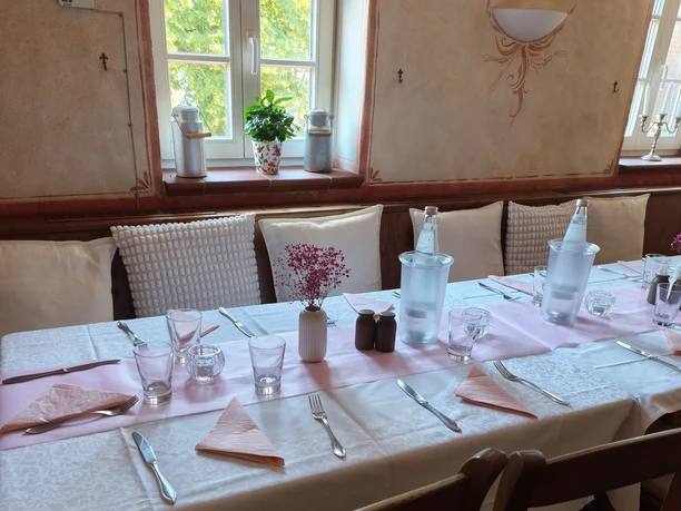 Gedeckter Tisch im KutscherHus