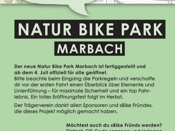 Eröffnung Natur Bike Park Marbach
