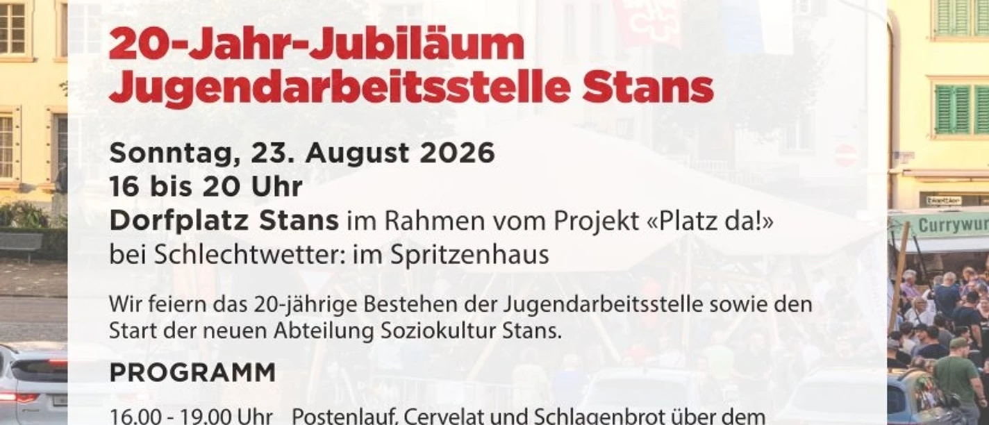 Flyer und Plakat Jubiläum