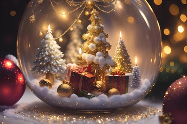 Weihnachten | Beispielbild, KI-generiert Weihnachtskugel