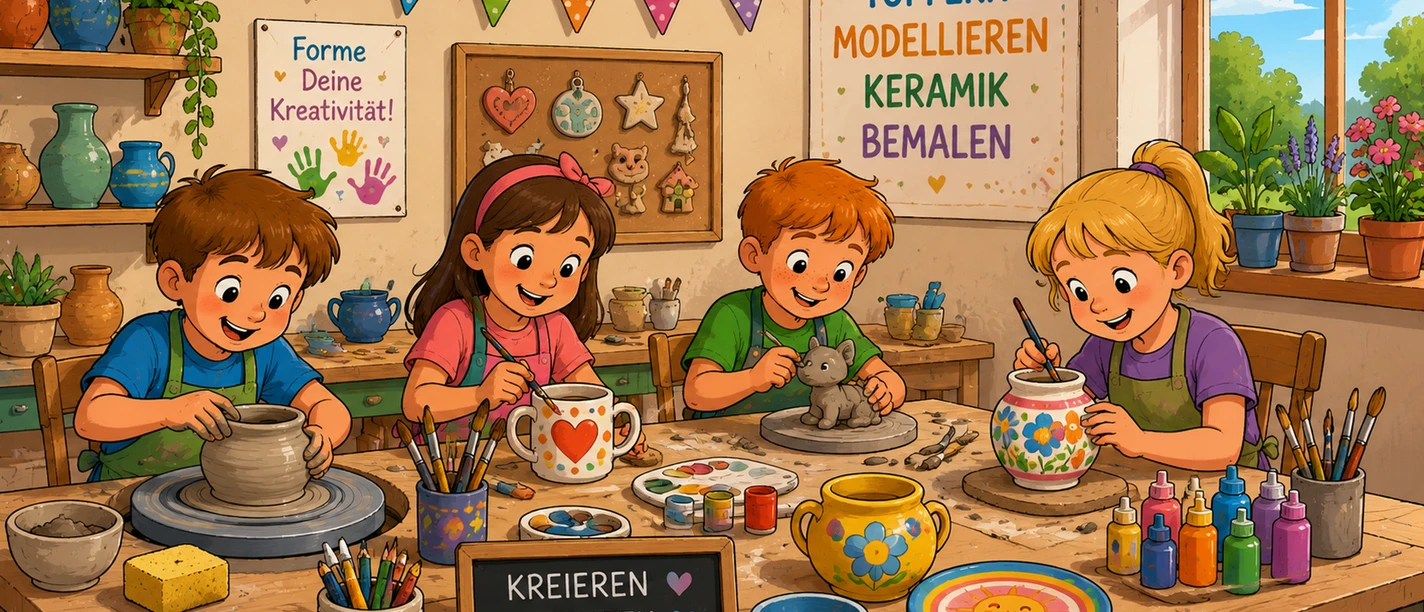 Töpfern | Beispielbild, KI-generiert Kreativwerkstatt