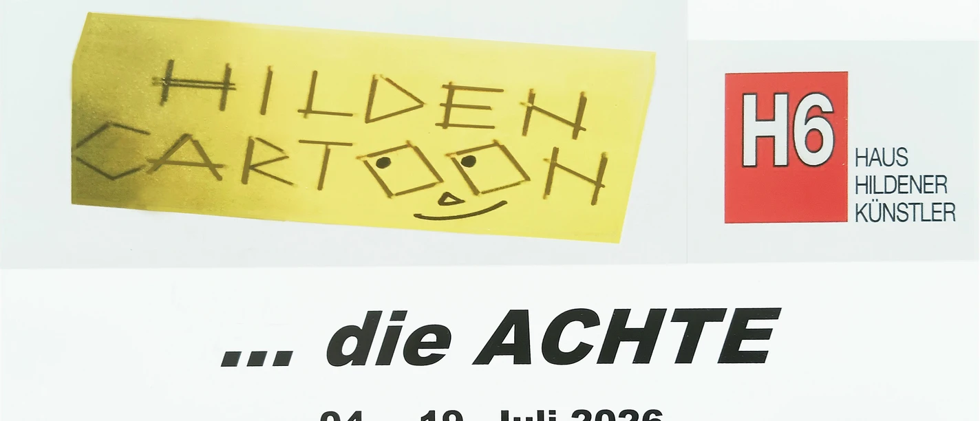 Flyer zur Ausstellung "Cartoon die Achte"