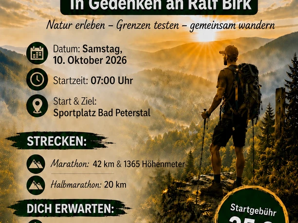 Plakat zum Wander Marathon