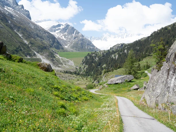 Göscheneralp mit Dammakette im Hintergrund