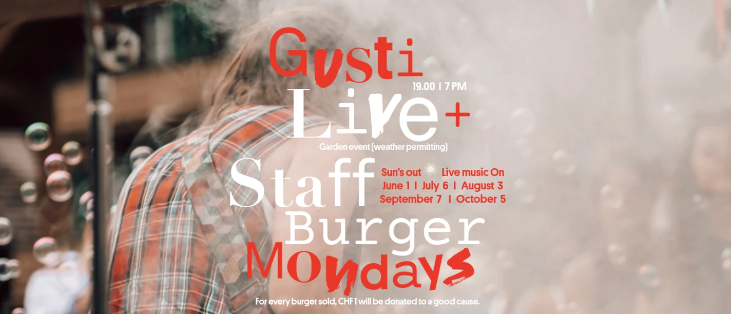 Gusti Live + Burger Monday