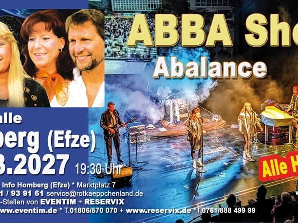 Plakat Homberg ABBA Show