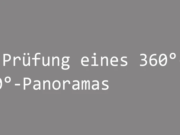 Testbild 360 Grad Panorama Testbild 360 Grad Alternativtext Alt-Attribute