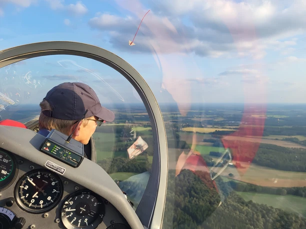 Blick aus dem Cockpit