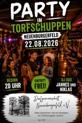 Torfschuppenparty