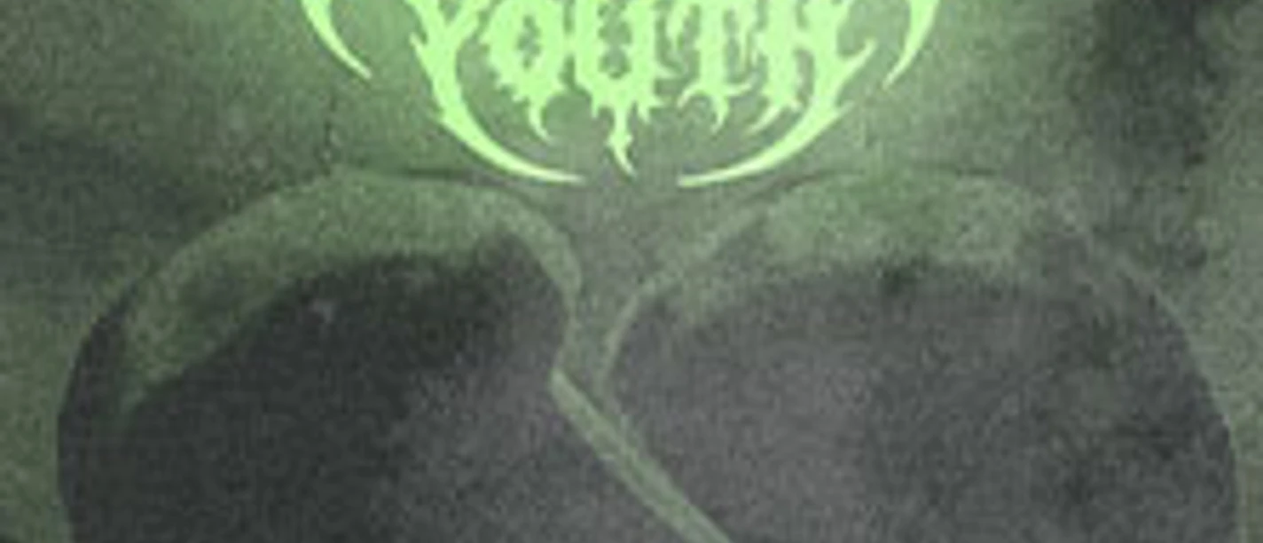 Dunkelgrünes Tourmotiv mit stilisiertem Bandlogo und Konzertankündigung
