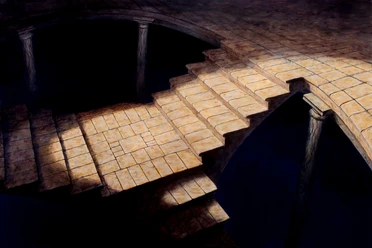 Gerd Renshof, Stairway to .... 60 x 90.JPG