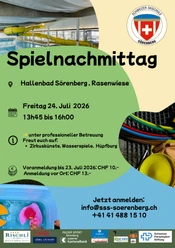 Spielnachmittag beim Hallenbad