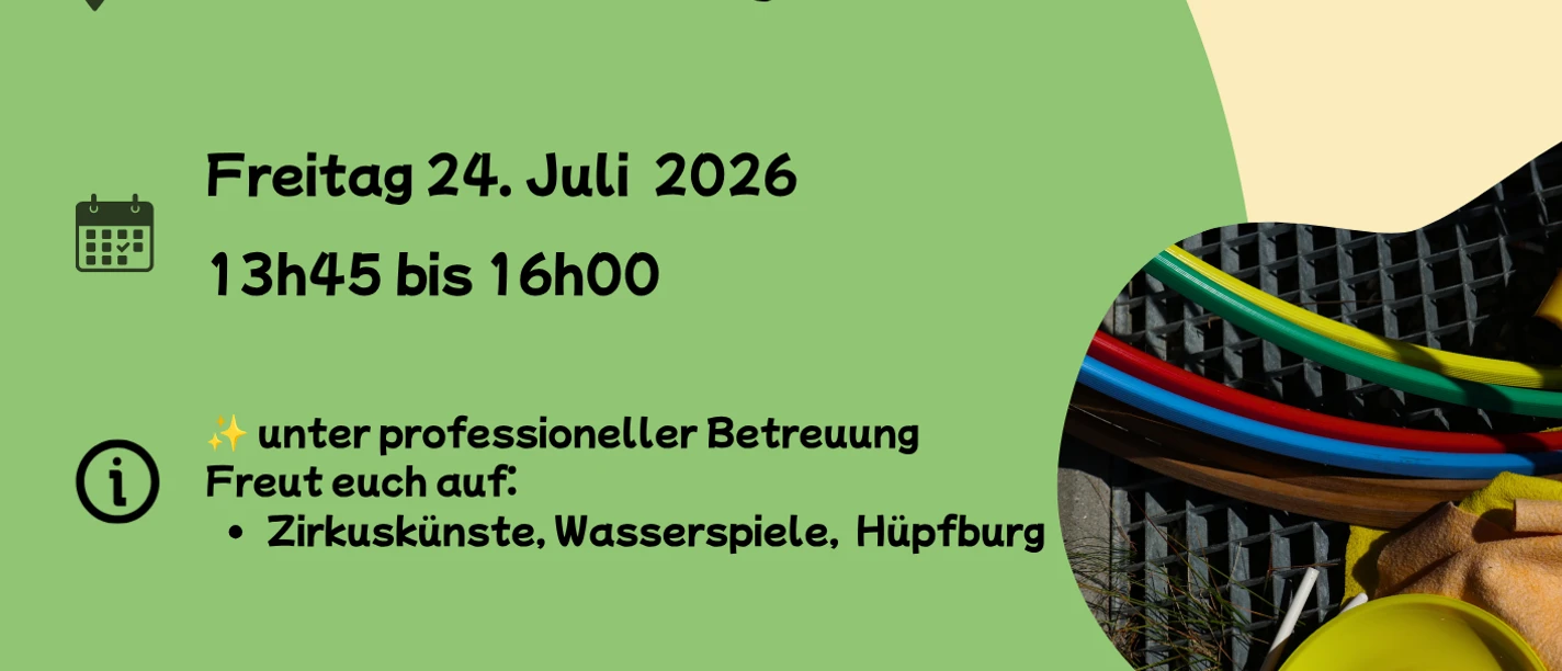 Spielnachmittag beim Hallenbad