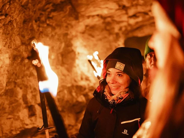 Fackelwanderung durch die Partnachklamm Winter