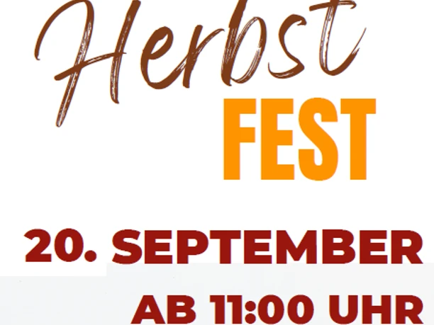 Plakat vom Herbstfest der Feuerwehr Mösbach