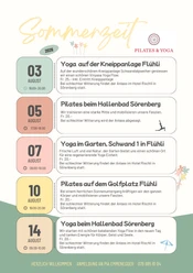 Sommerzeit 26 Pilates u Yoga