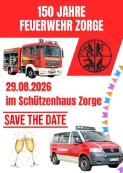 Plakat Jubiläum Feuerwehr Zorge