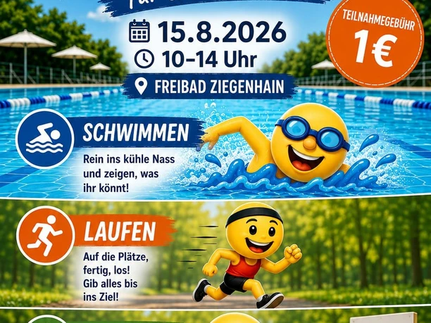 Plakat Spaß-Triathlon 2026