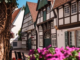 Blick auf das Weinkrüger in der Altstadt