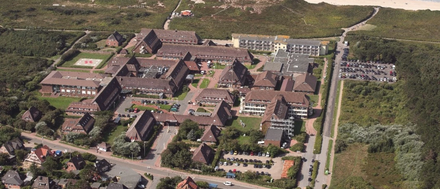 Asklepios Nordseeklinik Sylt aus der Luft