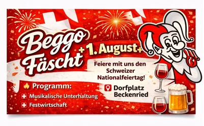 Bild Beggo Fäscht 1 August 2026 Beckenried