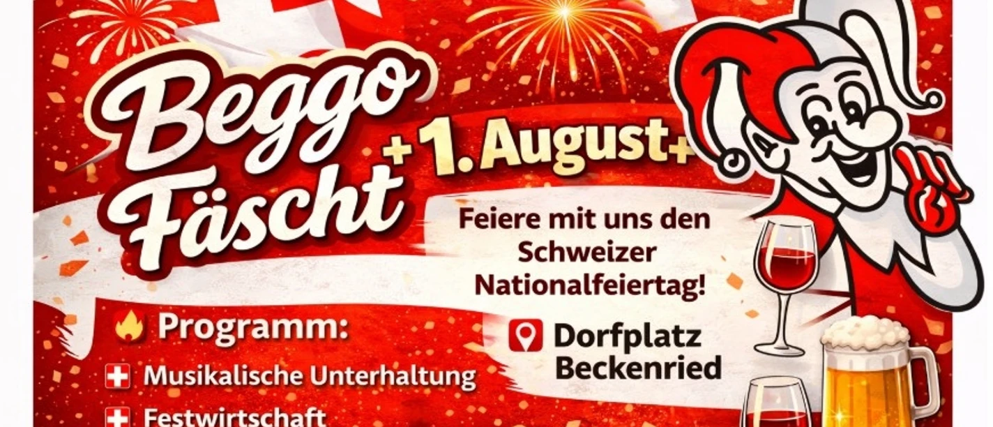 Bild Beggo Fäscht 1 August 2026 Beckenried