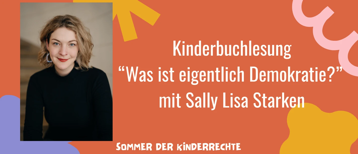 Porträt von Sally Lisa Starken zur Kinderbuchlesung Was ist eigentlich Demokratie?
