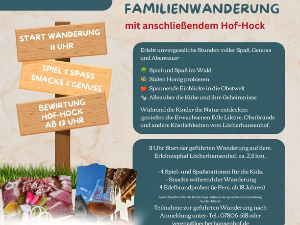 Plakat - Kuh-linarische Familienwanderung