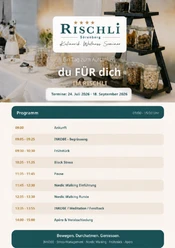DIN A5 Flyer Rischli du fuer dich Vorder und Rueckseite final bilder 0