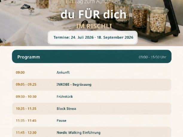DIN A5 Flyer Rischli du fuer dich Vorder und Rueckseite final bilder 0