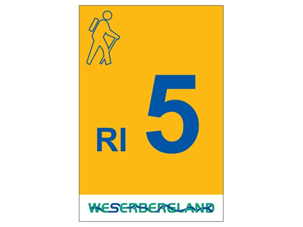 Markierungszeichen Qualitaetswanderweg traumtour RI5