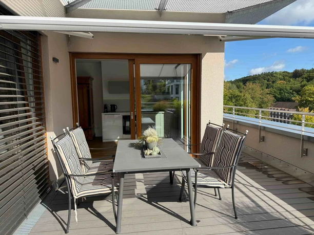 Premium Penthouse Parkblick - Balkon