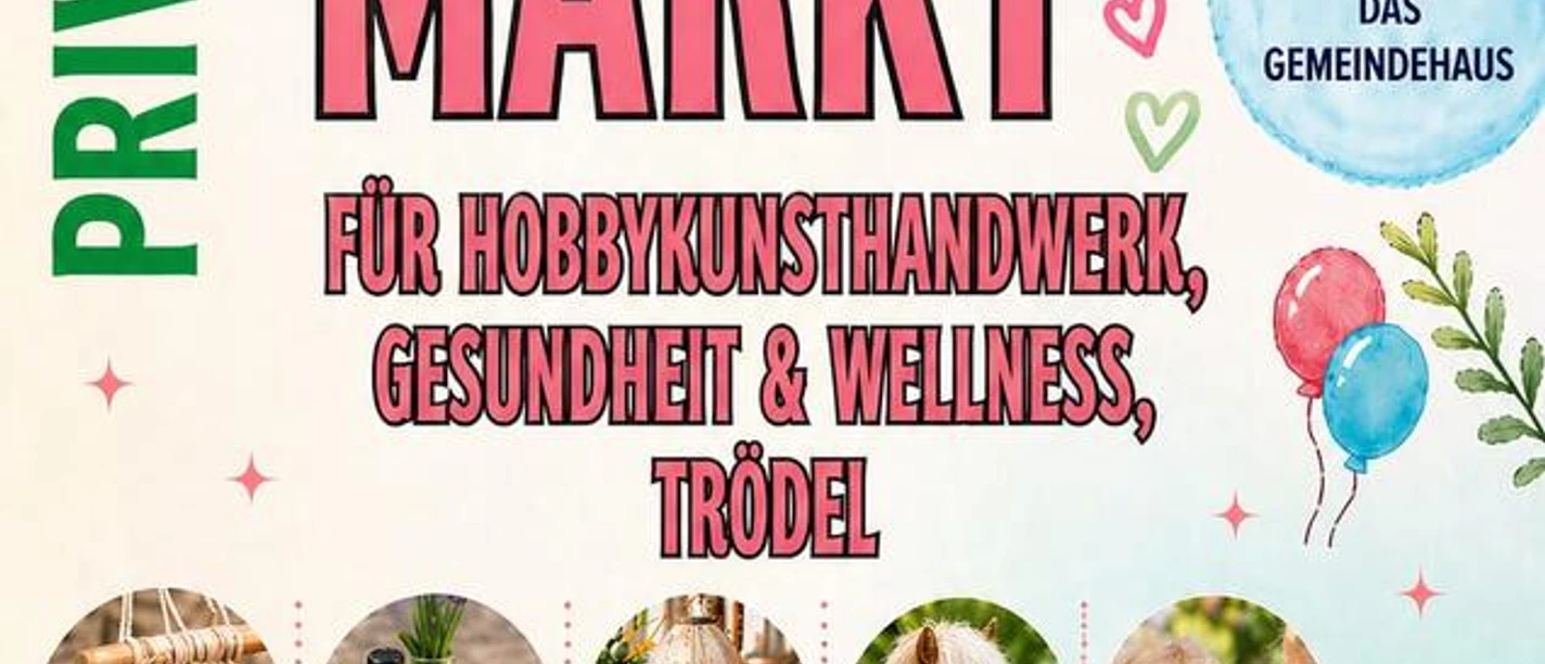 Sommer Markt Flyer zum privaten Sommer Markt in Isenstedt am 15. August 2026 mit Programm und Verpflegung.