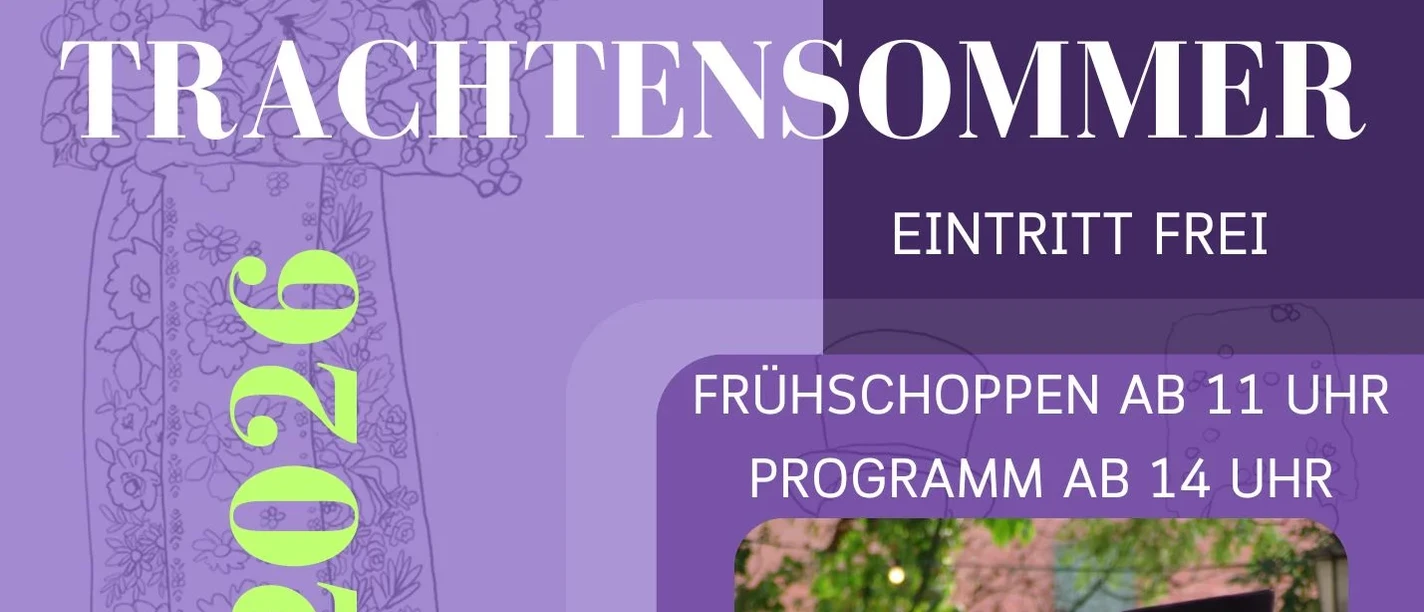 Plakat Trachtensommer 2026