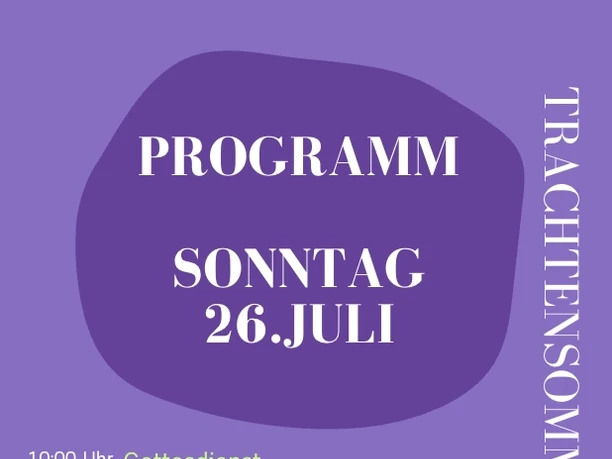 Programm Trachtensommer 2026